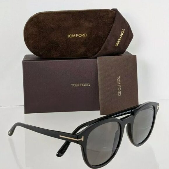Tom Ford Black Polarized 57mm Sunglasses